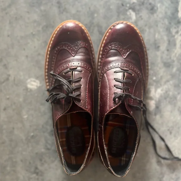 Burgundy Leather Brogues by BOC - Picture 4 of 4